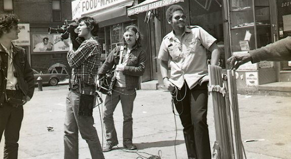 On location Black Panther headquarters, Harlem